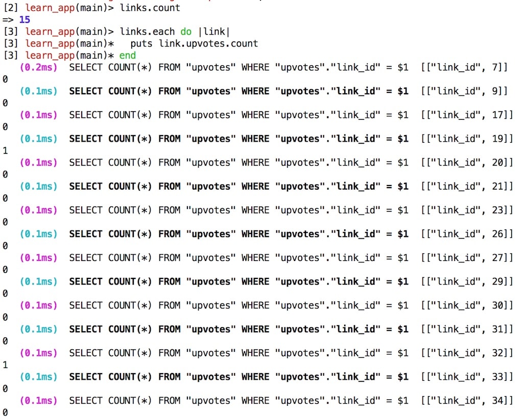 Upvotes count in rails console