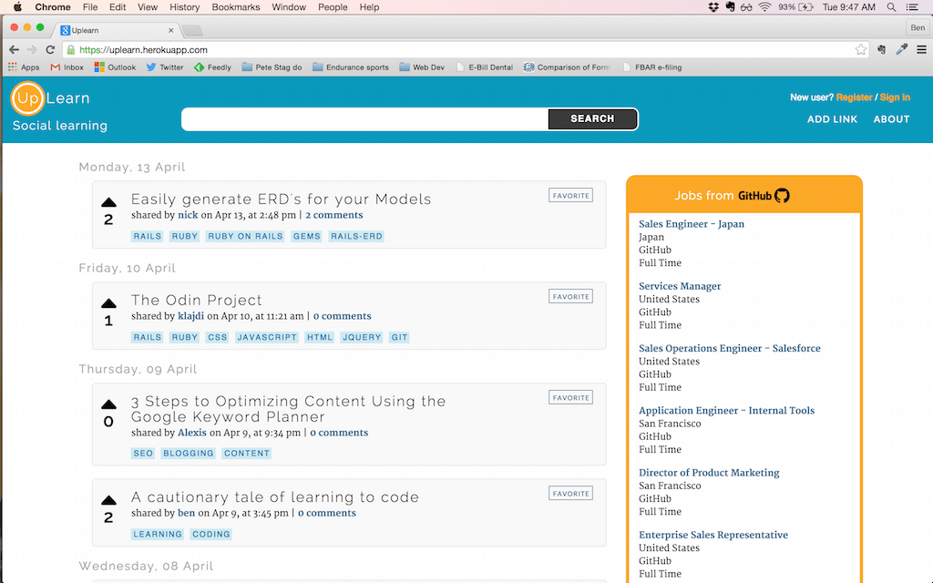 UpLearn screenshot
