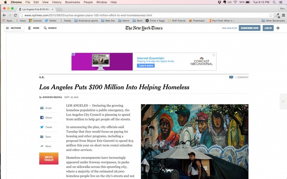 New York Times screenshot