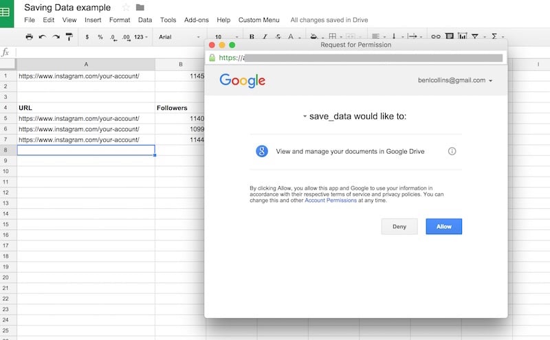 Google Sheet App Script Permission