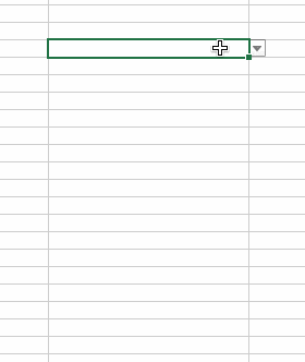Menu déroulant Validation des données
