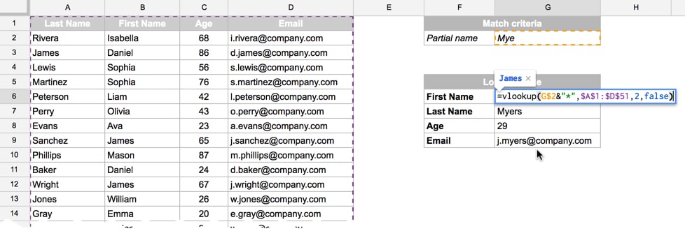 Vlookup with wildcard