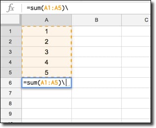 Unwanted character causes formula parse error