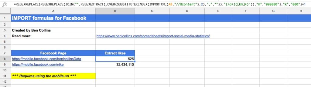 facebook data - instagram follower count tracker