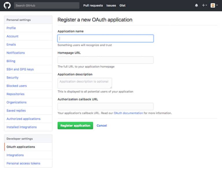 Show data from GitHub's API in Google Sheets, with Apps Script & Oauth