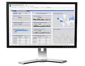 Digital marketing dashboard in Google Sheets