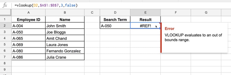 Help My Formula Doesn T Work Formula Parse Errors In Google Sheets