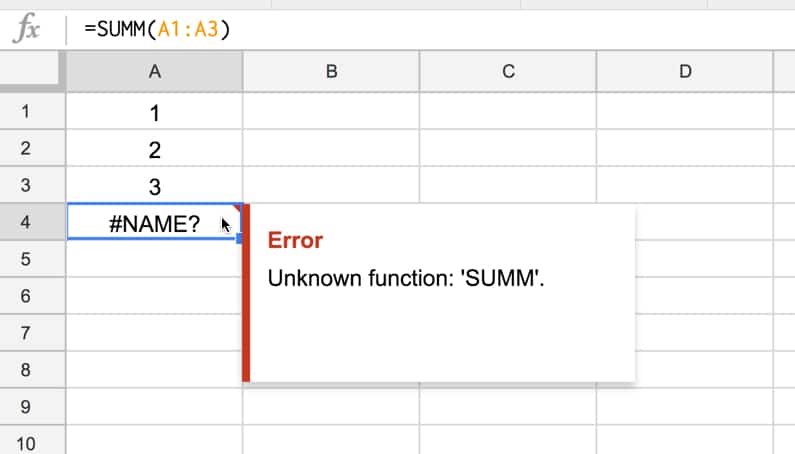 Formula Parse Errors In Google Sheets And How To Fix Them