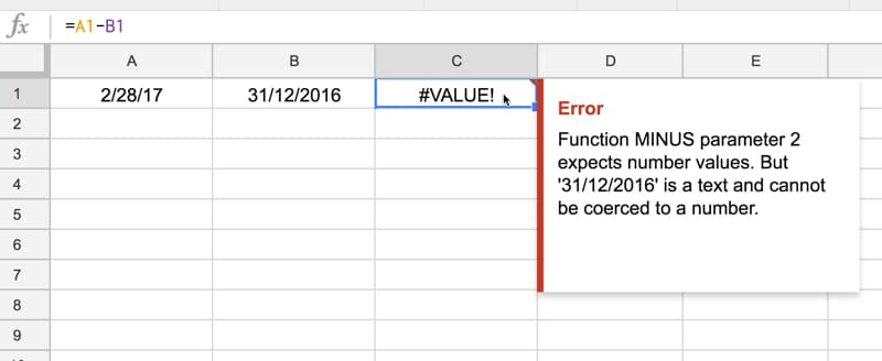 Value error caused by dates