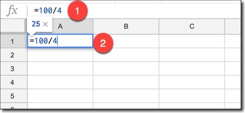 Google Sheets calculation