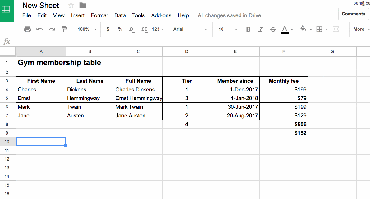 Real time collaboration in Google Sheets