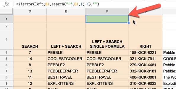 Formula copy header