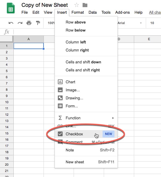 Google Sheets Interactive Chart