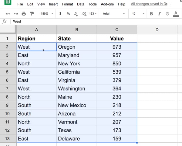 Conditional Formatting step 1