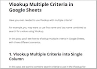 Vlookup multiple criteria in google sheets