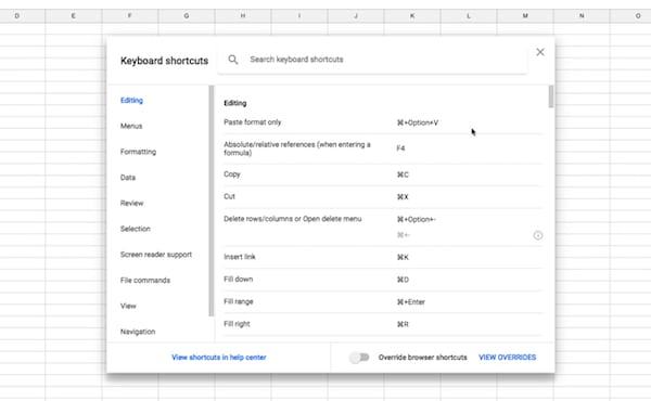 mac excel shortcut for absolute reference