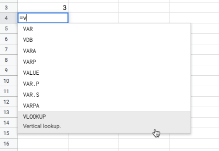 Google Sheets Function Drop-Down List