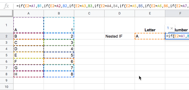 Google Sheets Function highlighting