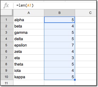 Quickly enter data in Google Sheets