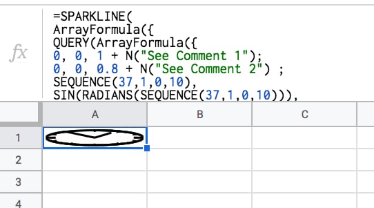 Paste Google Sheets Formula Clock in cell A1