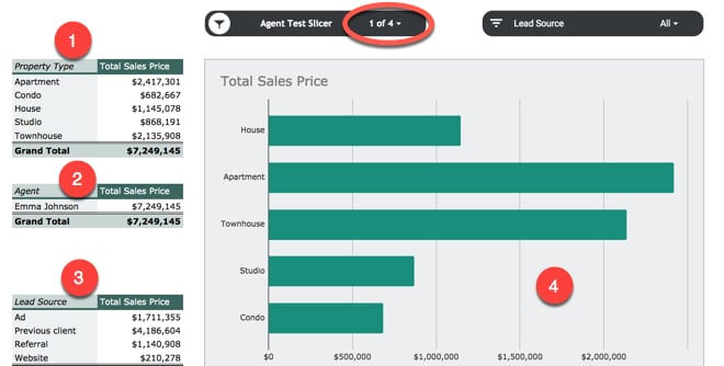 Slicer in Google Sheets