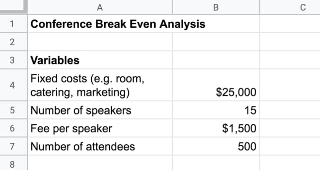 Goal Seek Variables in Google Sheet