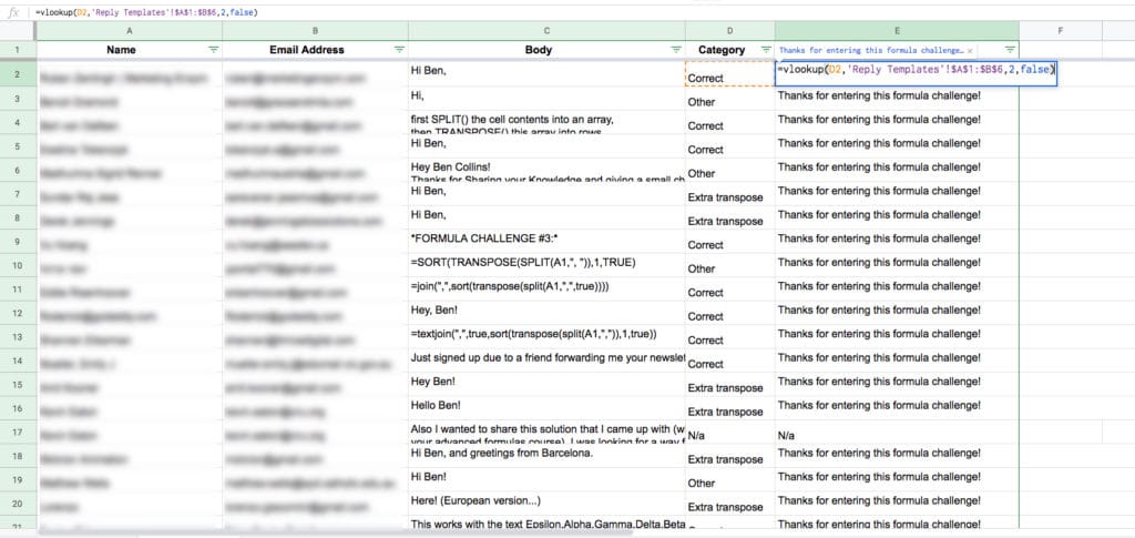 Gmail Mail Merge Vlookup