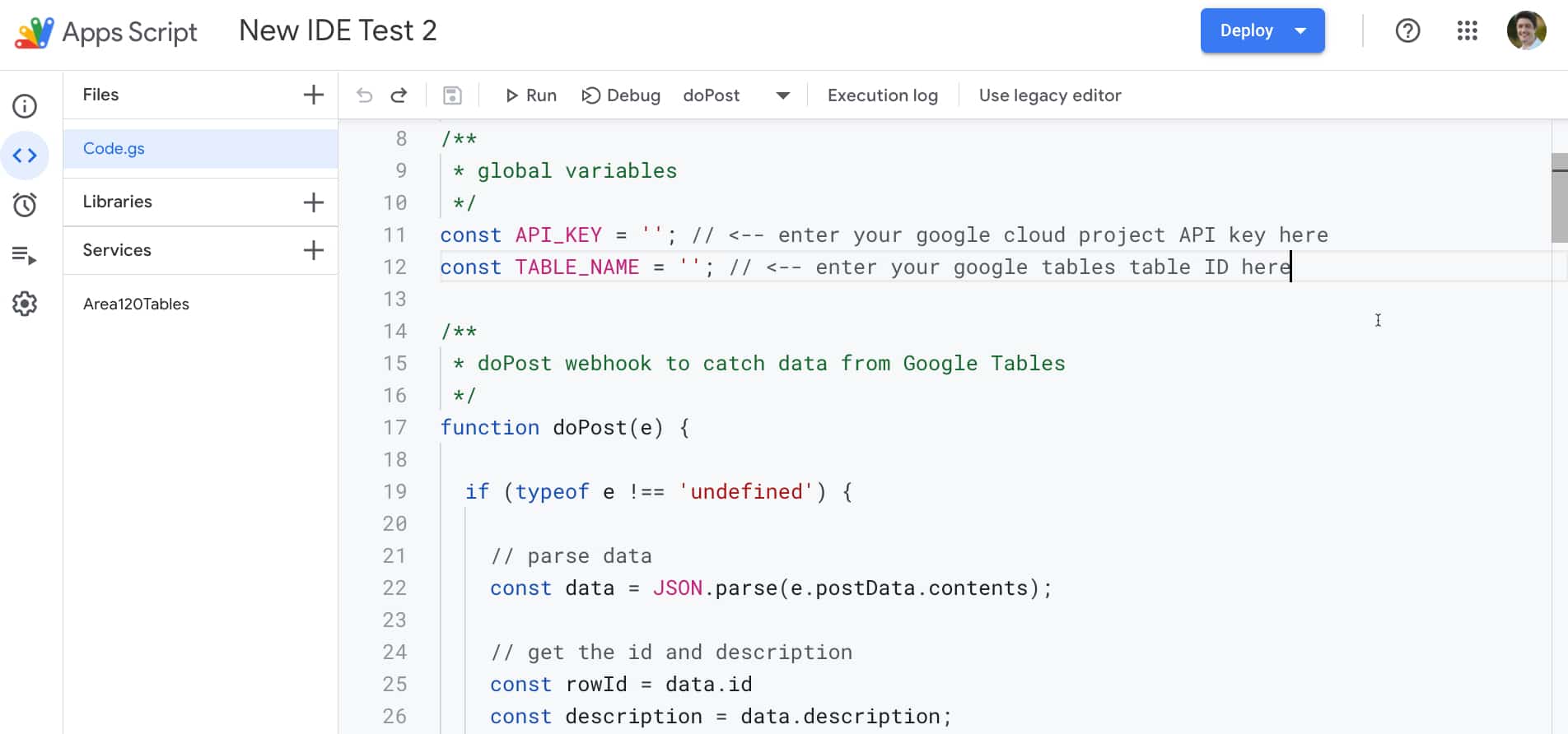 Guide To The New Google Apps Script Ide Covering 135 Features Google spreadsheet script if statement