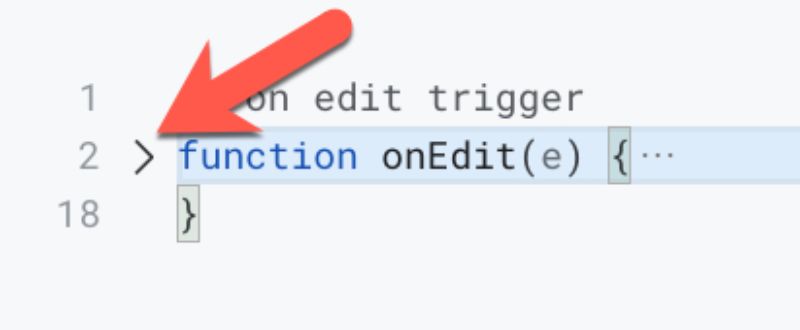 hide Code Blocks Apps Script IDE