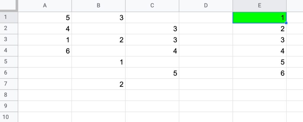 Formula challenge 5 Data 