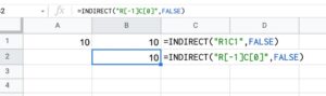 INDIRECT Function in Google Sheets