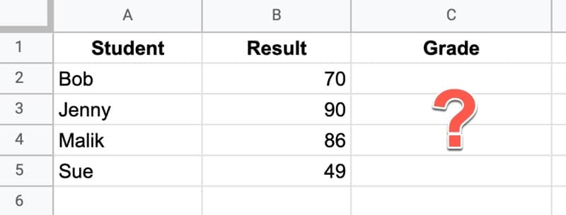 Simple IFS Function In Google Sheets