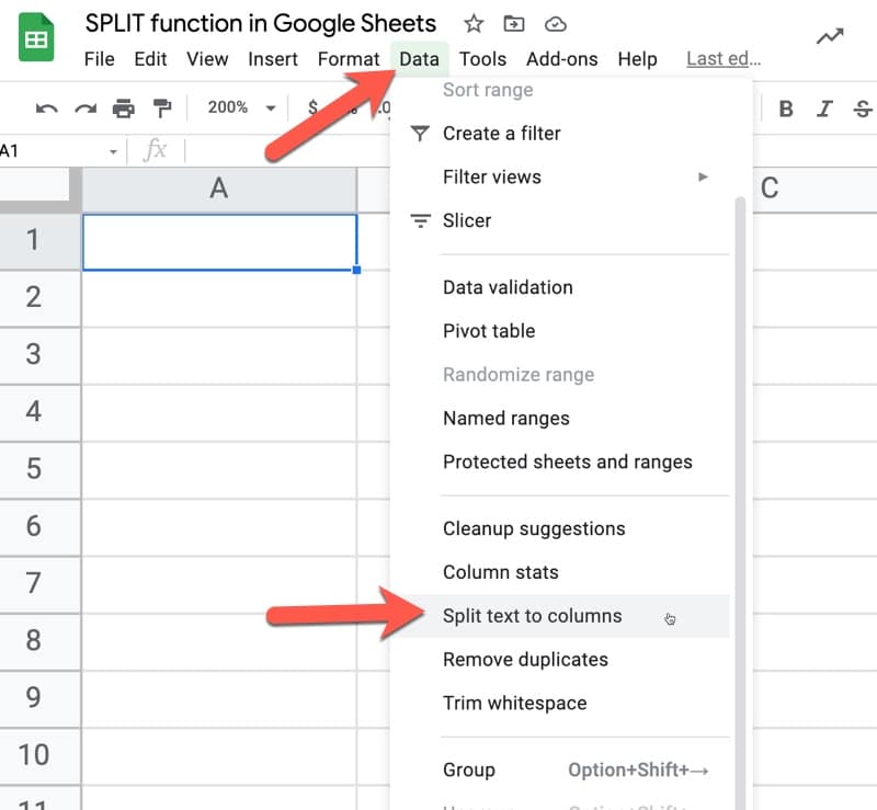 Split function alternative