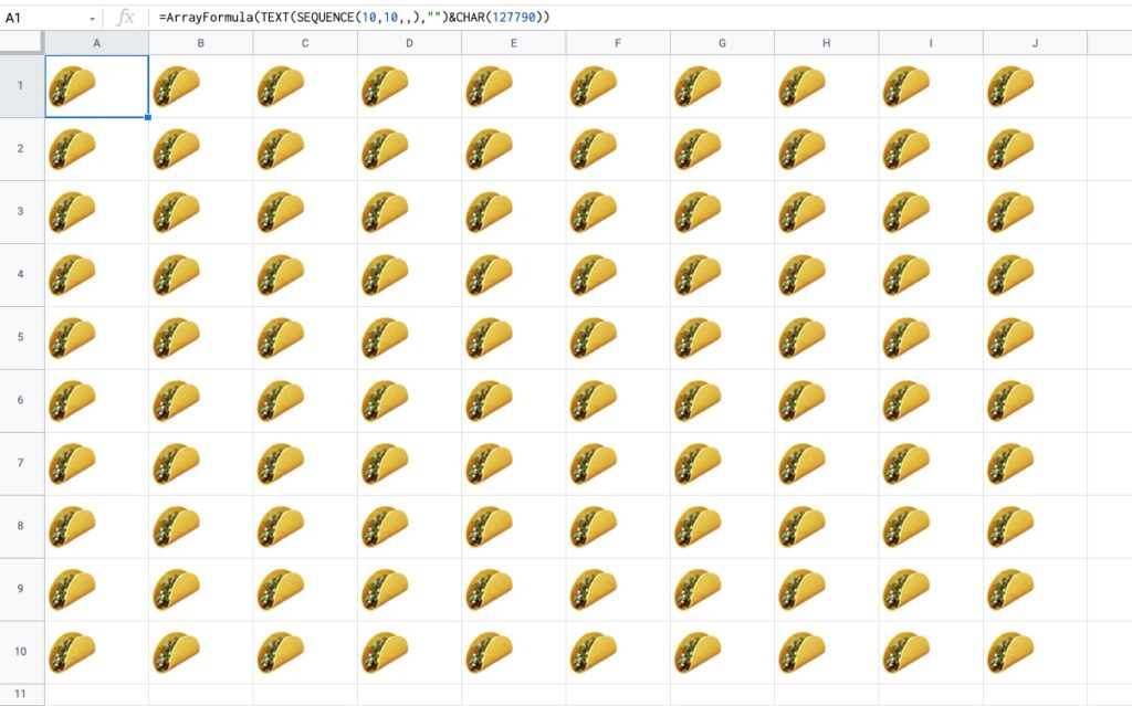 Repeating List with SEQUENCE function