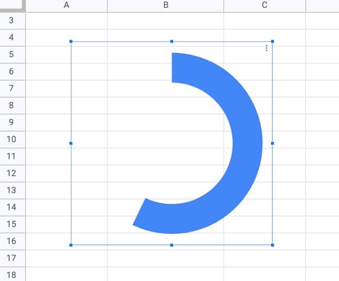 Donut chart in Google Sheets