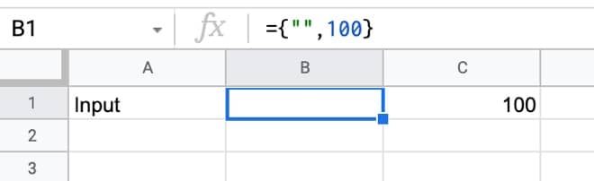 Default Value Setup Google Sheet