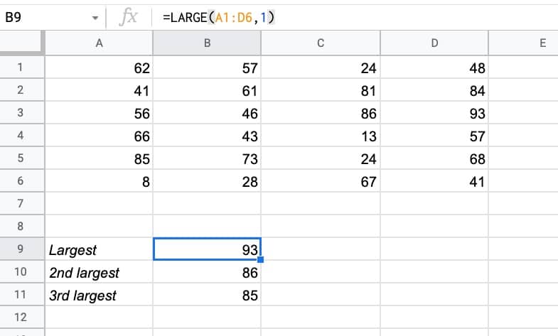 Large Function 2D Range