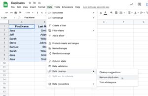 How to Remove Duplicates in Google Sheets in Five Different Ways