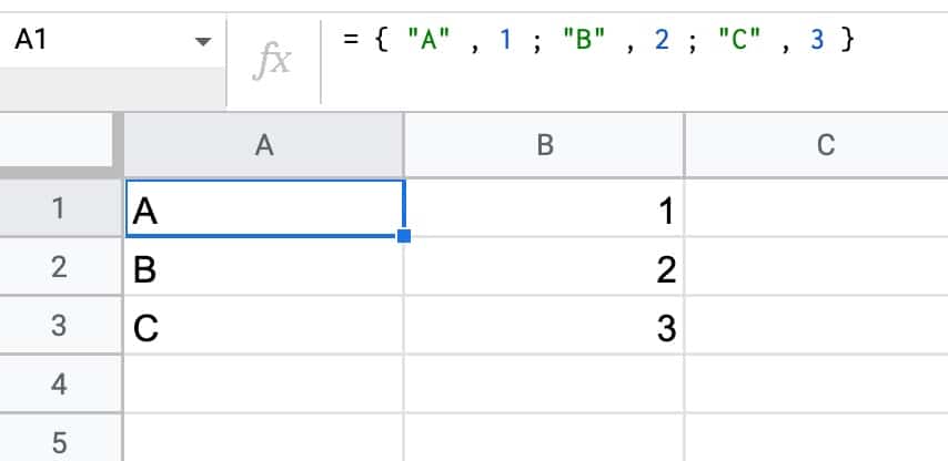 Arrays In Google Sheets