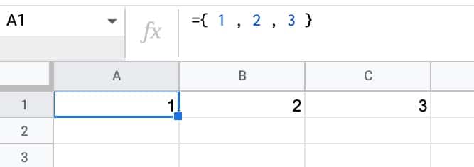 Row Array In Google Sheets