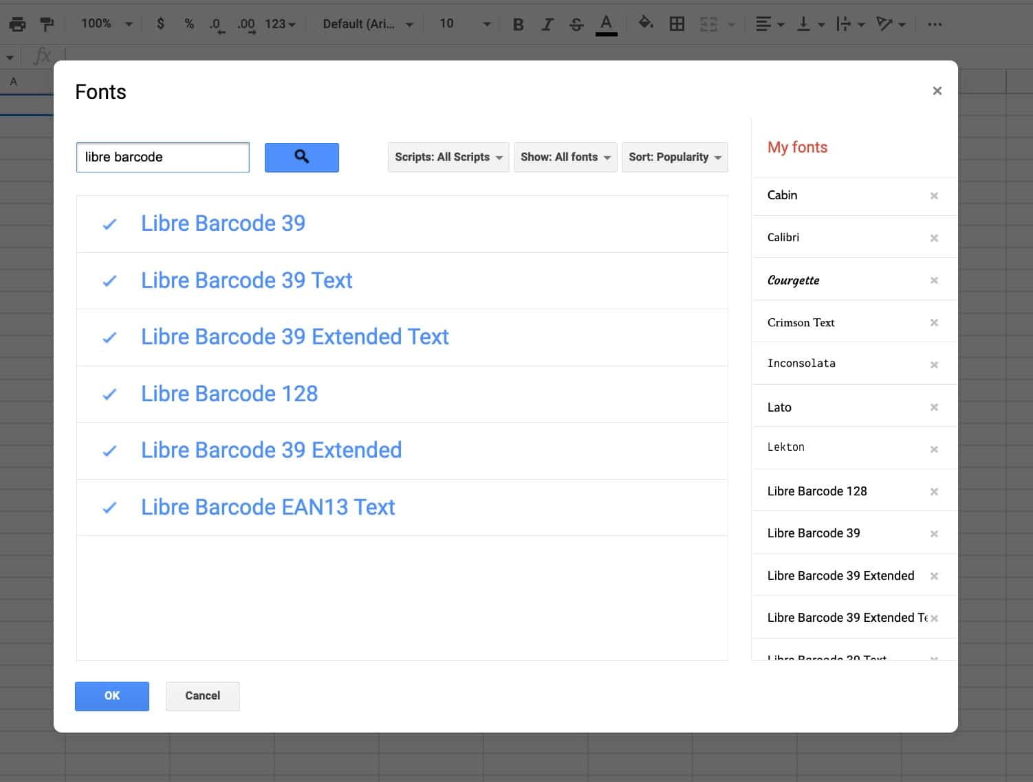 Create barcodes in google sheets in 2 easy steps