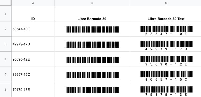 Code 39 barcode