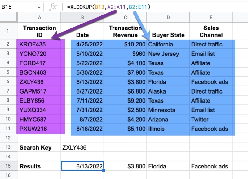 Xlookup With Multiple Results