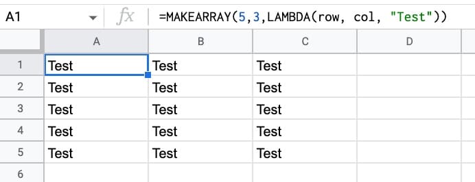 Makearray Formula Strings