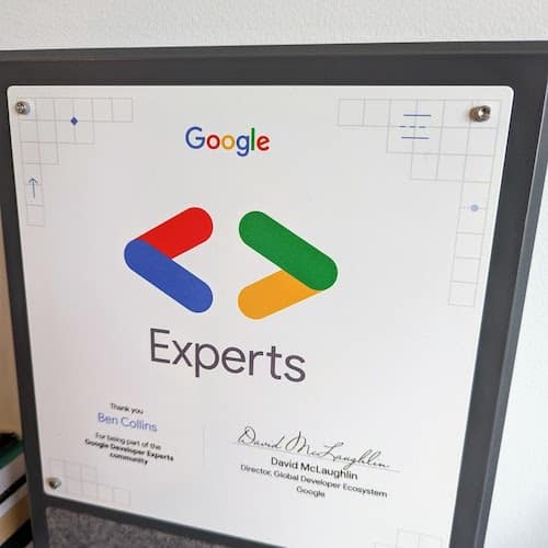 Google Developer Expert Award