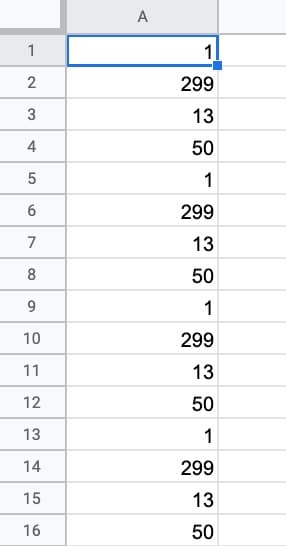 Irregular Sequence