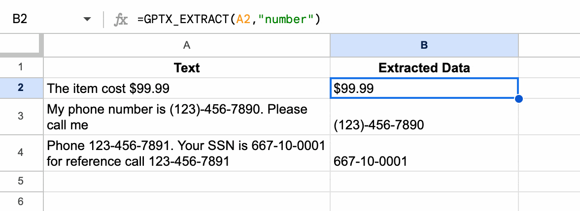 Extract Data with GPT