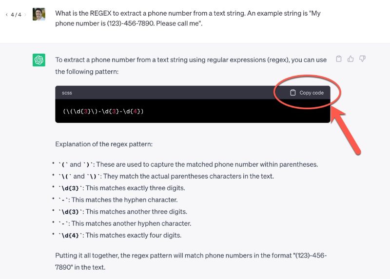 Write REGEX with ChatGPT