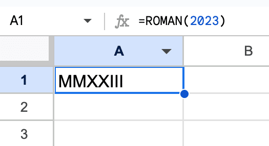 Simple Roman Formula