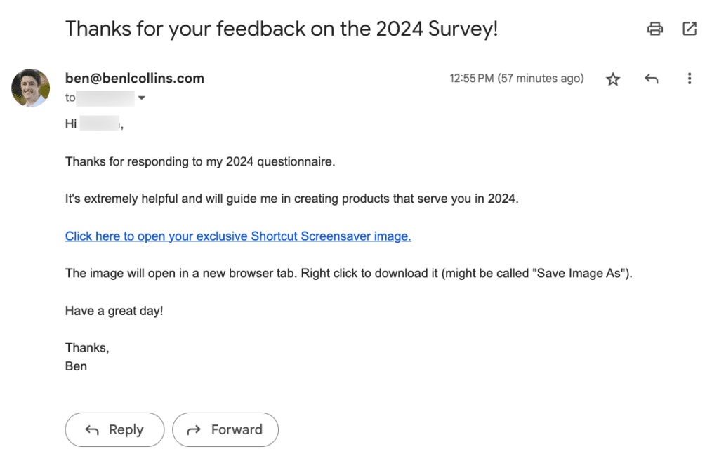 Automatic Email Reply to Google Form